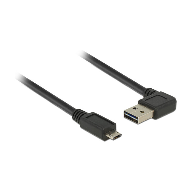 Kabllo USB DeLOCK 85166, USB 2.0, USB-A në USB Micro-B, 2 m - Zezë 2
