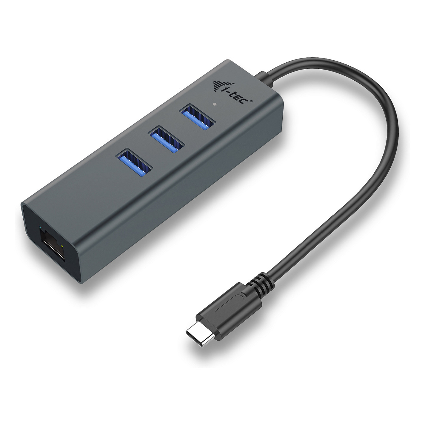 USB Hub D I-TEC, USB-C, 3 porte + GLAN