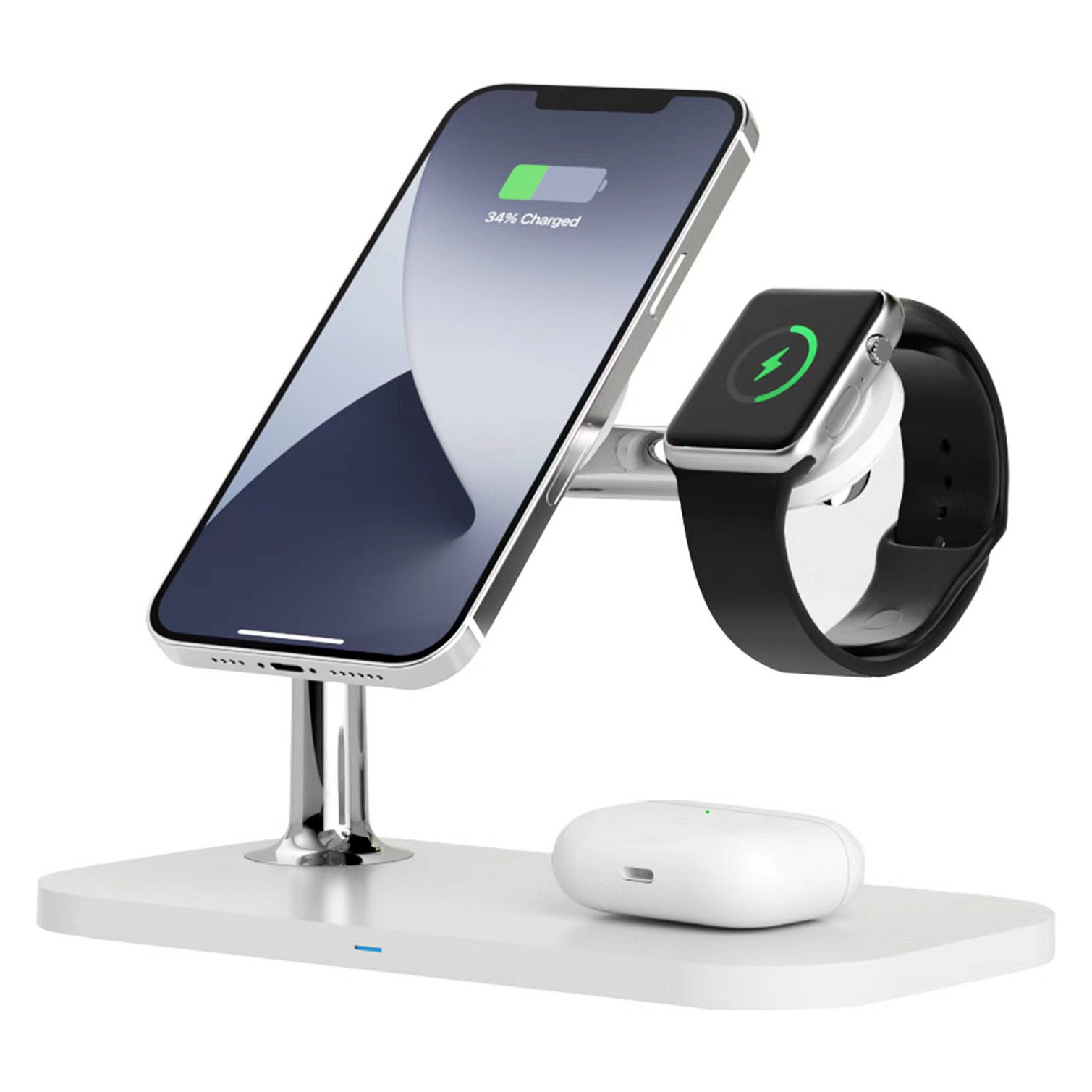 Karikues RealPower ChargeAIR Mag / MagSafe / Karikim Wireless / 15W / 3 pajisje – Bardhë 3