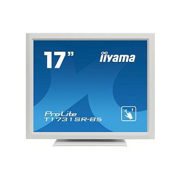 Monitor iiyama ProLite T1731SR-W5, 17", SXGA TN Touch, 5ms, HDMI+DP+VGA+USB - Bardhë 2