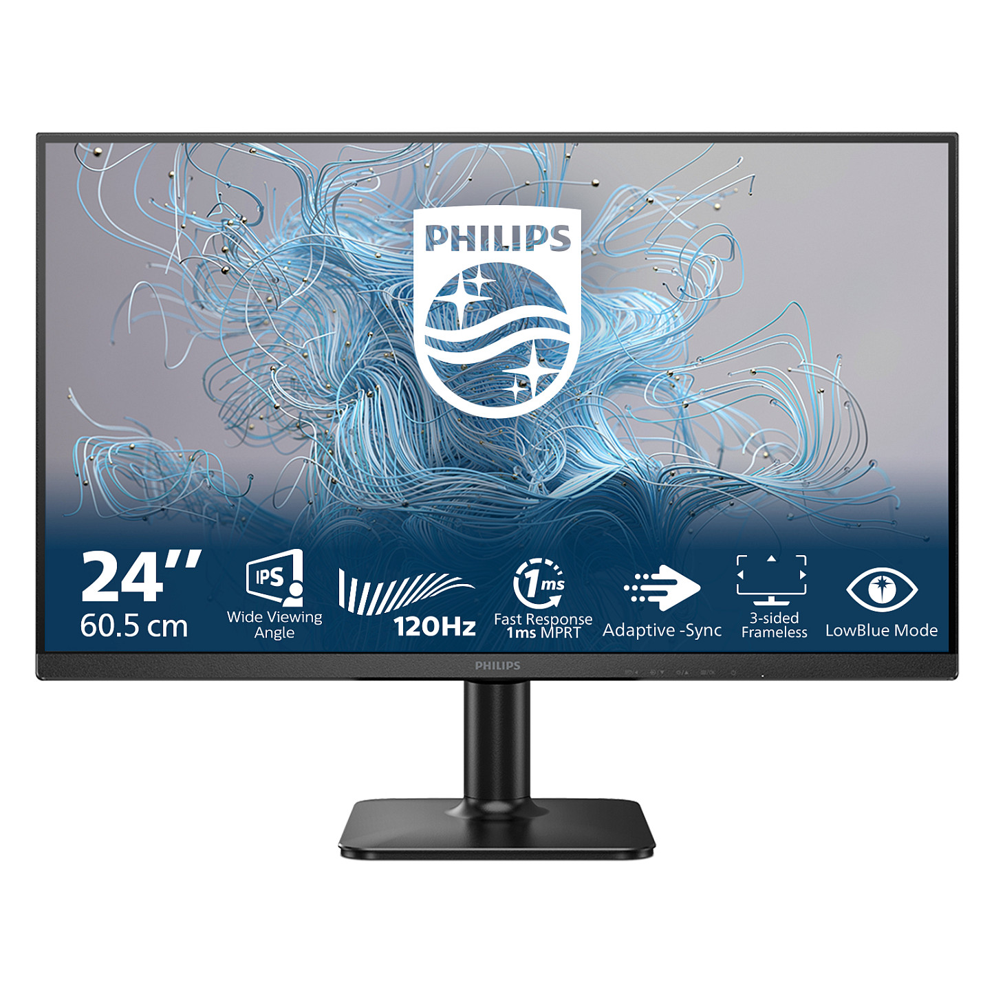 Monitor Philips 1000 Series 24E2N1110 / 23.8" / Full HD IPS / 120Hz / 1ms / HDMI+VGA - Zezë
