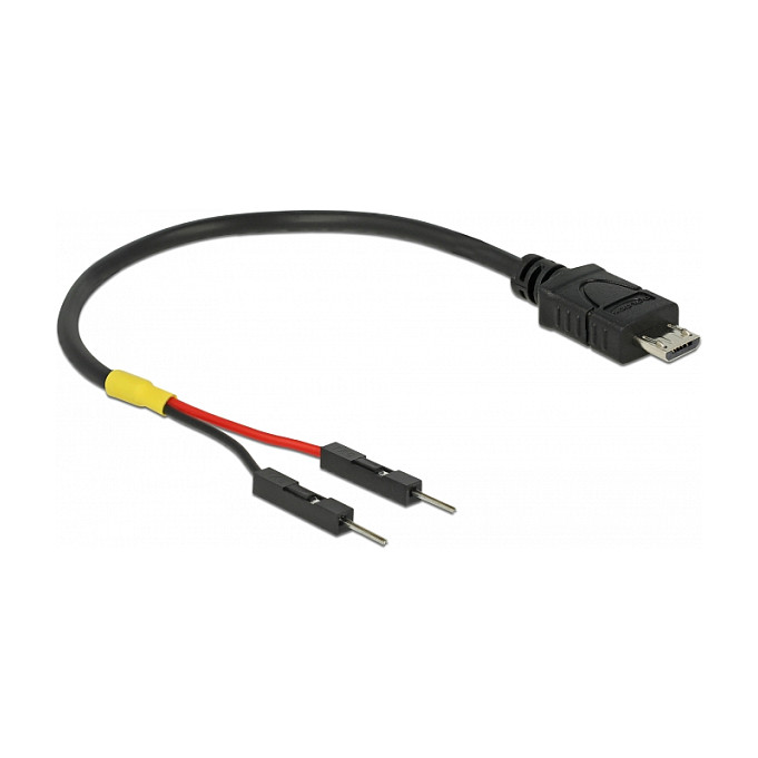 Kabllo USB DeLOCK 81516, USB 2.0 Micro-B Mashkull në A Femër EASY-USB, 0.2m - Zezë 4