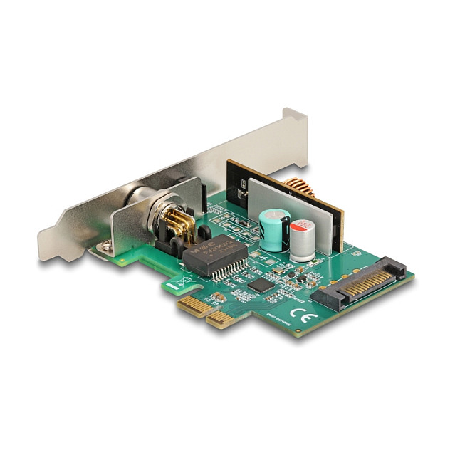 DeLOCK PCI Express x1 2.5 Gigabit LAN Card M12 PoE+ Industrial Network Adapter RTL thumbnail 2