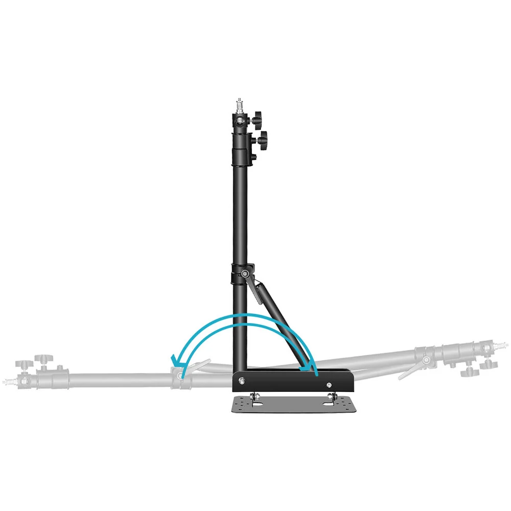 Mbajtëse për Ndriçim Neewer ST-WM130, Teleskopike, 80-130cm, 3kg, Rrotullim 180°, 1/4" dhe 3/8" - Zezë 3