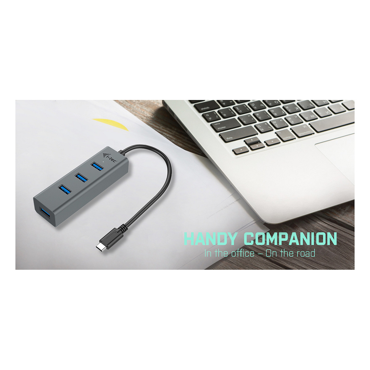 USB Hub D I-TEC, USB-C, METAL, 4 porte thumbnail 5