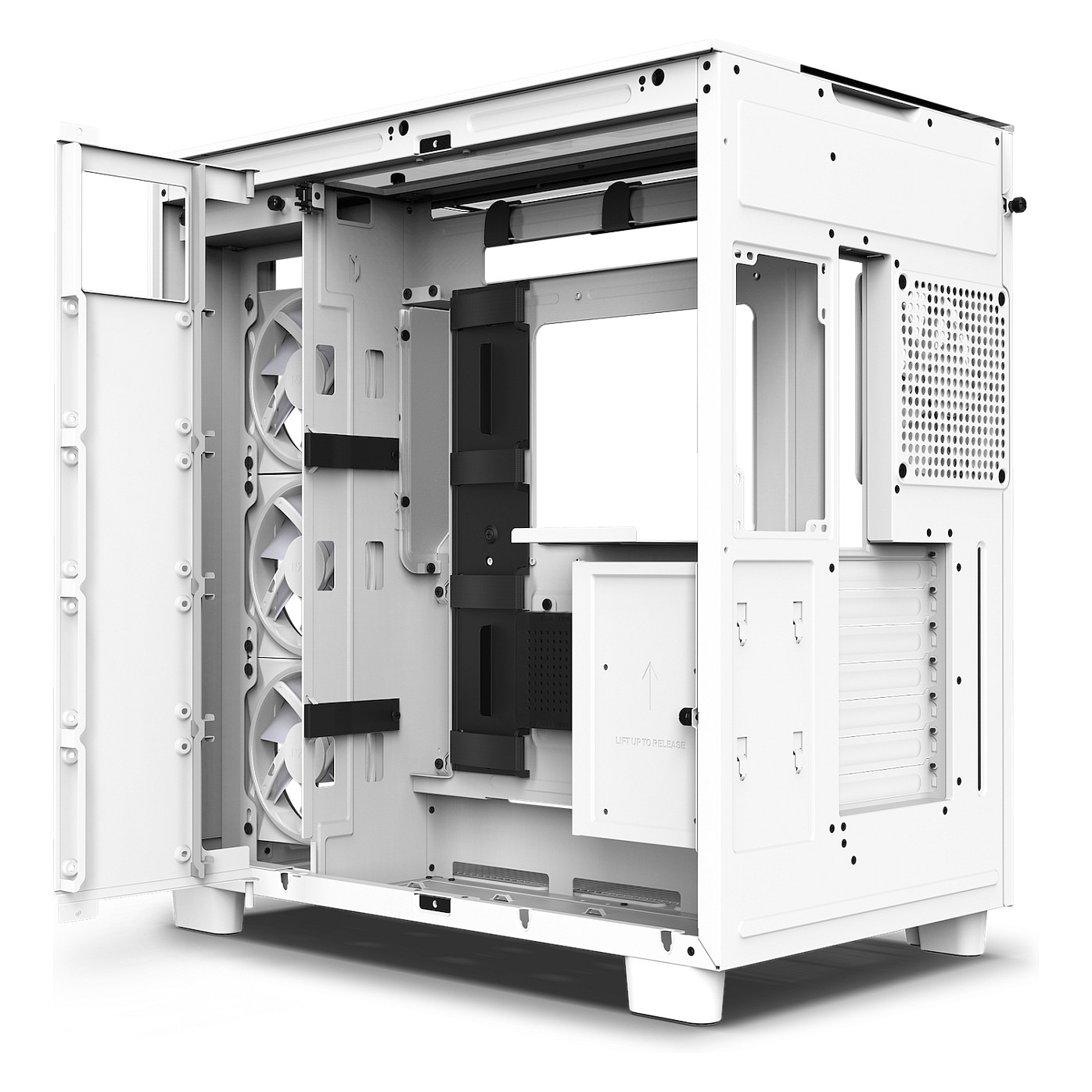 Kasë PC NZXT H7 Flow / Mid Tower / E-ATX / 3x 120mm Fan / Tempered Glass – Bardhë 7