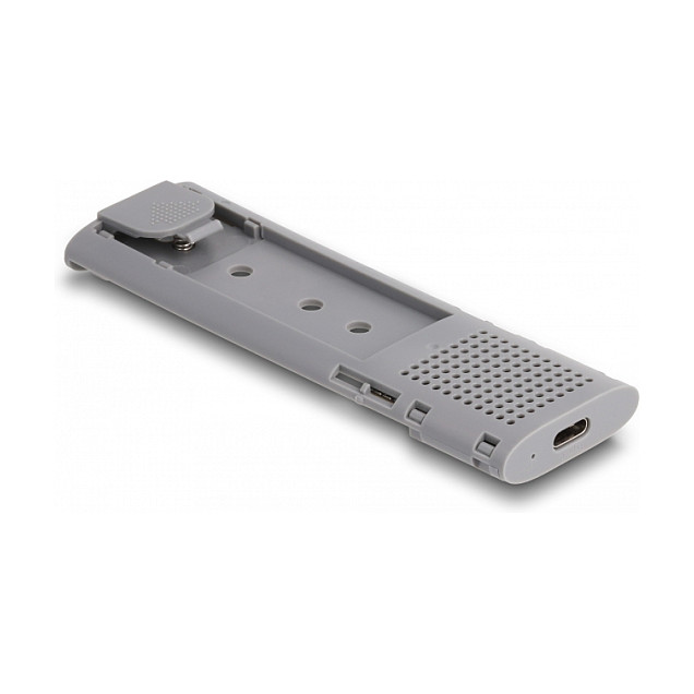 Delock 42019 External M.2 SSD Enclosure / NVMe PCIe + SATA / USB Type-C / 10Gbps / Tool-Free / 2230-2280 6