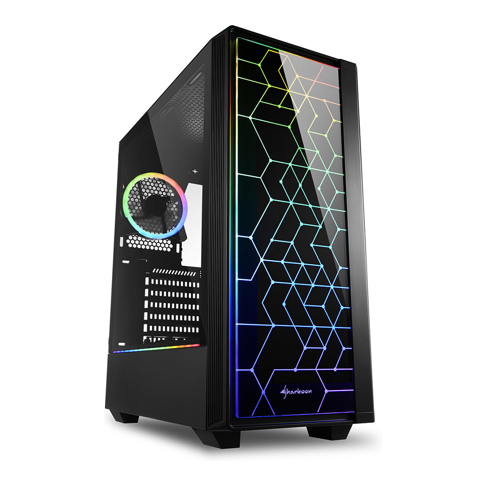 Kasë Midi Sharkoon RGB LIT 100