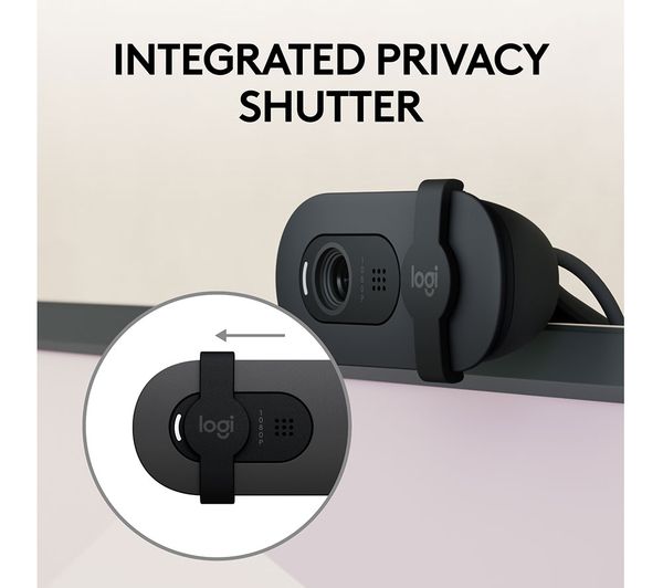 Webcam Logitech Brio 100 / USB / Full HD / 2MP / 30fps / Mikrofon - Zezë 4