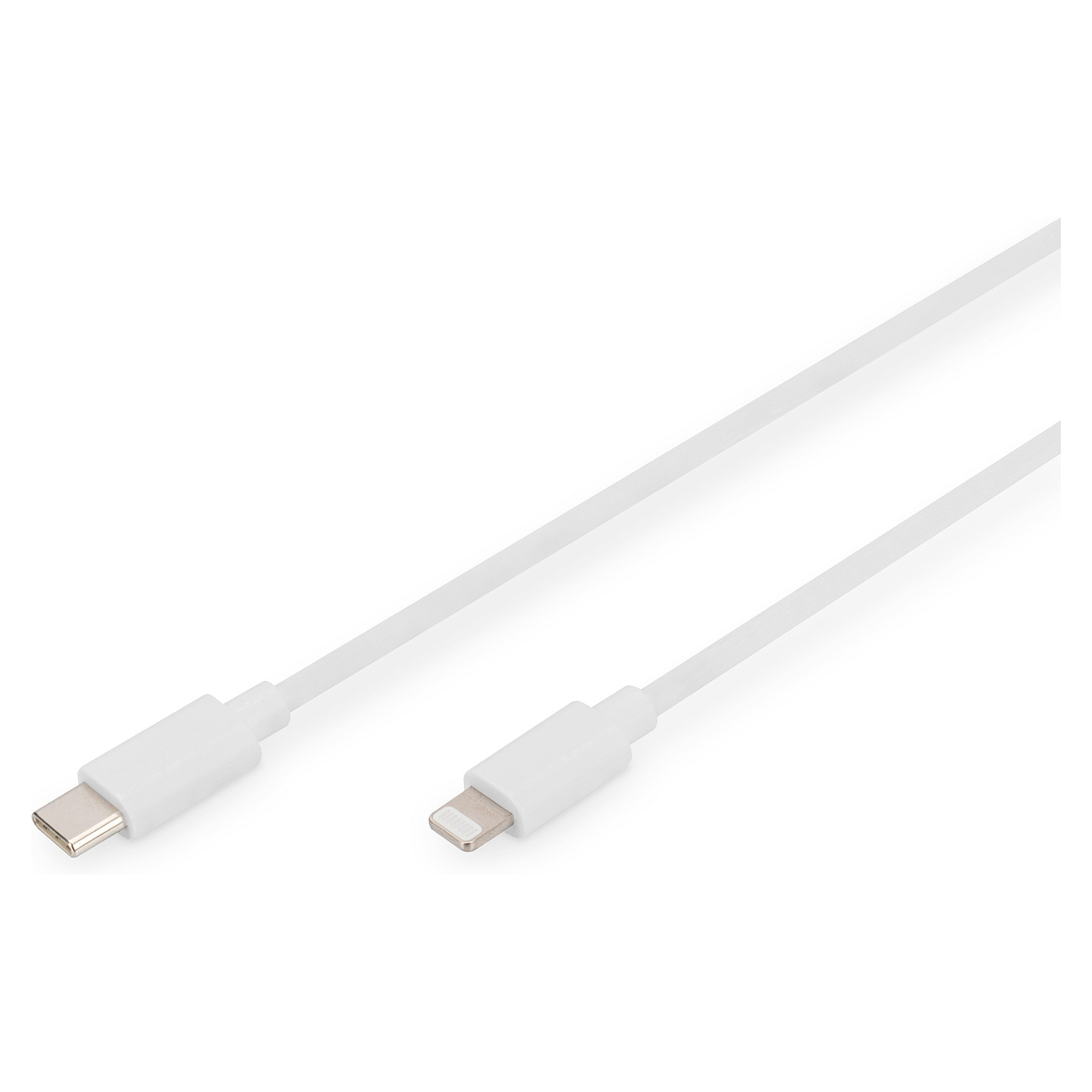 Kabllo USB DIGITUS USB‑C në Lightning (M/M)/ MFI/ 2m - Bardhë