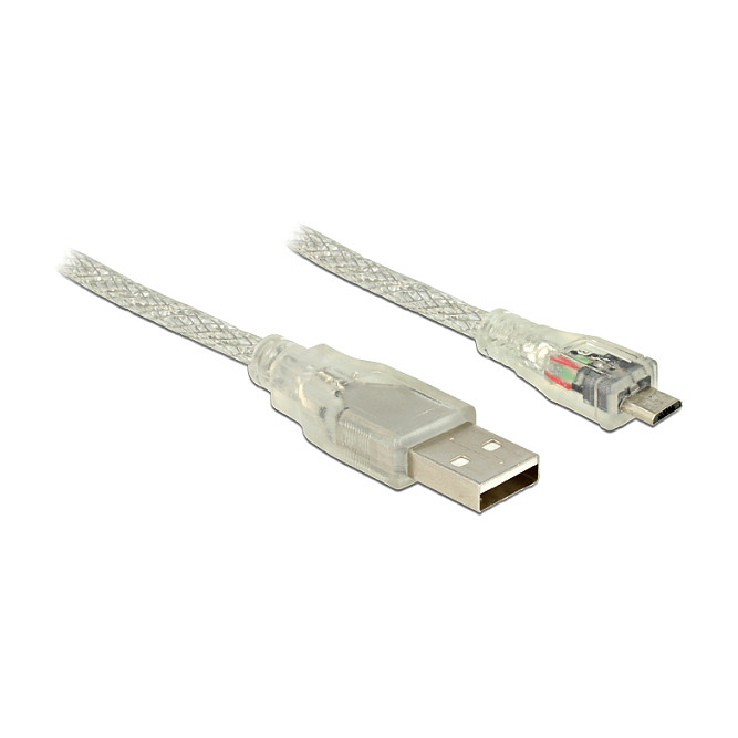 Kabllo USB DeLOCK 83498, USB-A në USB-A, USB 2.0, ShapeCable, 0.35 m - Zezë 9