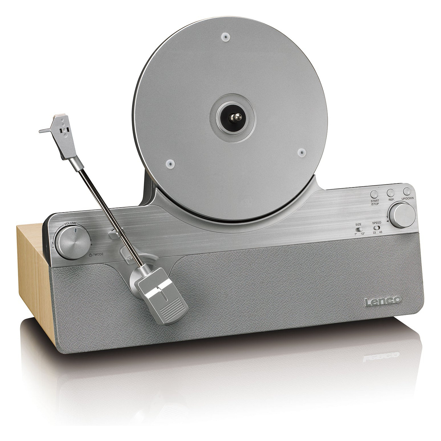 Gramafon Lenco LSA-071SI, Me Rrip, Plotësisht Automatik, Bluetooth, 10 W, dalje kufjesh 3.5 mm - Gri 4