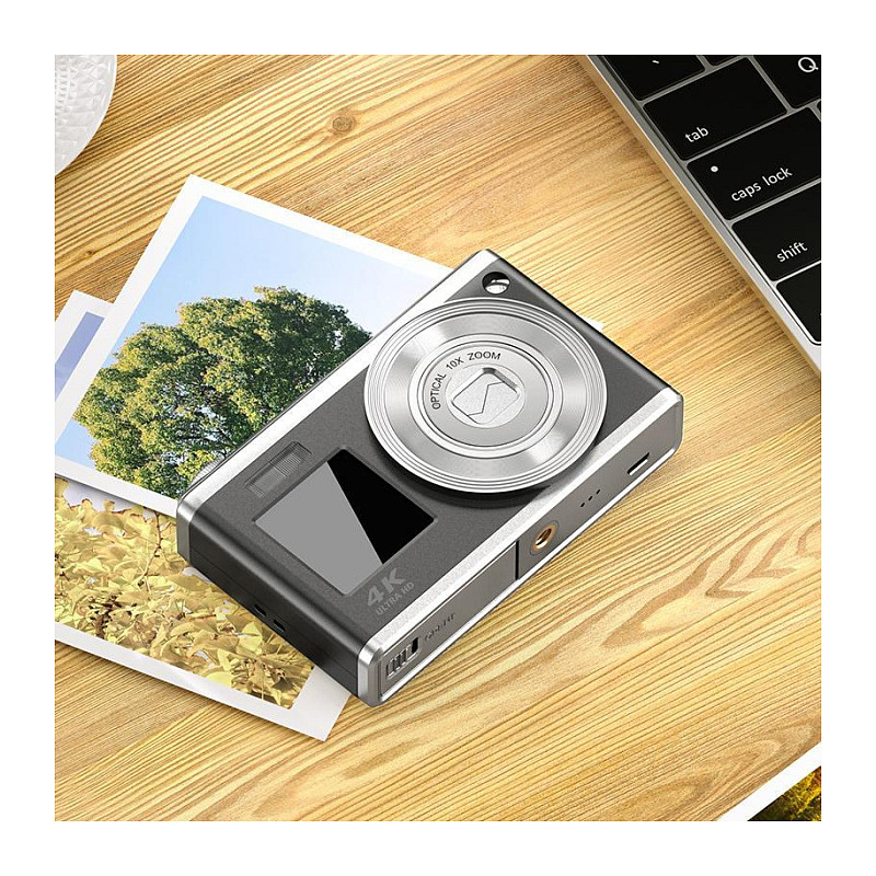 Kamerë digjitale Rollei Compactline 10x / 60MP / 10x Optical Zoom / 4K / Dual Display - Gri/Argjend 10