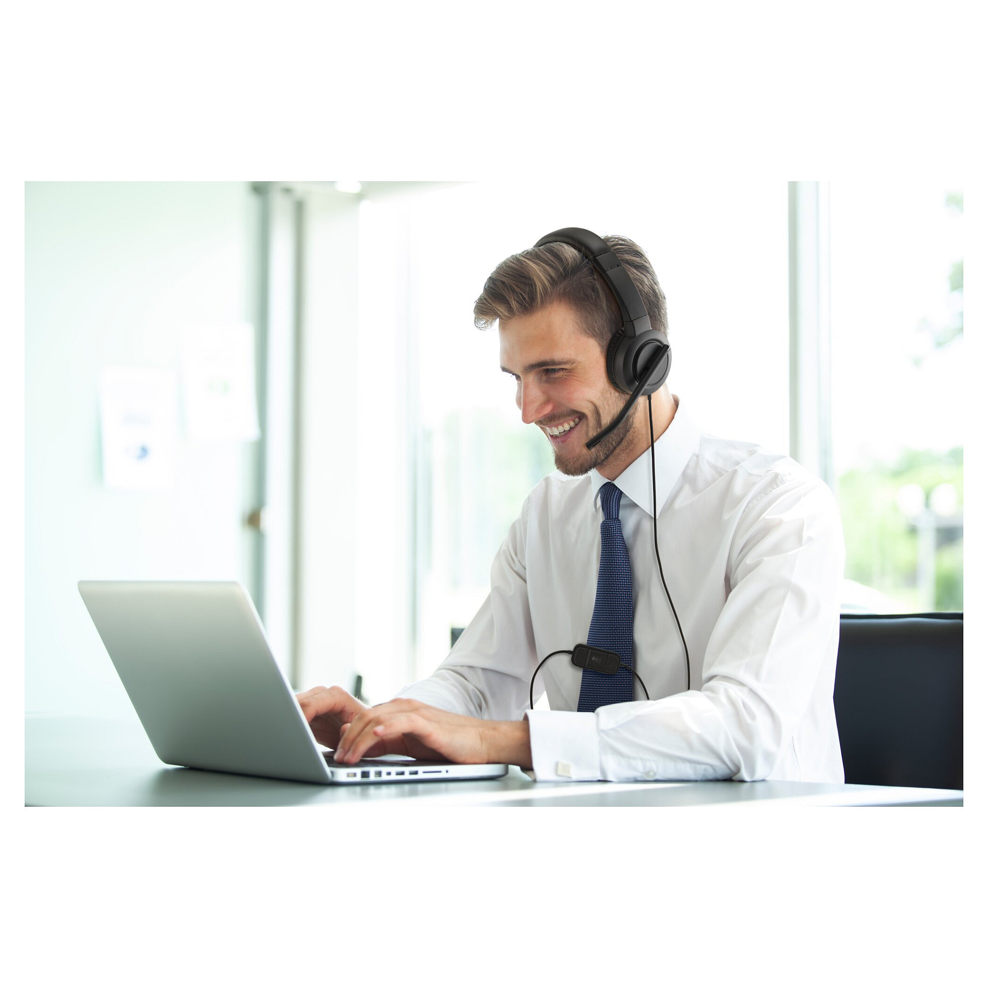 Kufje me kabllo Kensington H1000, On-Ear, Wired, USB-C, 40mm, Mikrofon me anulim zhurme – Zezë 3