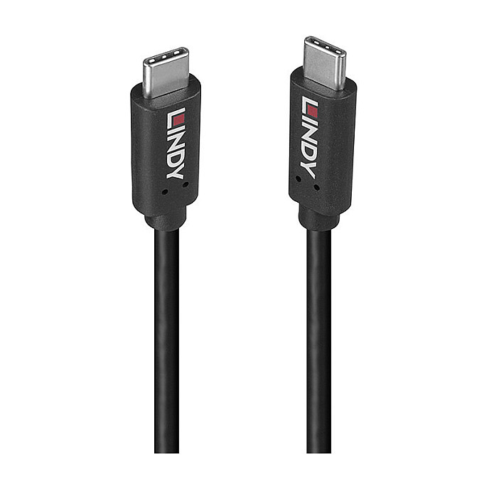 Kabllo USB LINDY 36750, USB 3.2 Gen 1, USB-A Mashkull në USB-A Mashkull, 5Gbps, 0,5m - Zezë 3