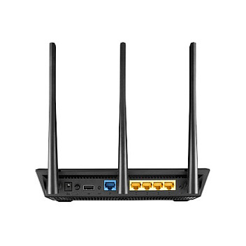 ASUS, RT-AC1900U, Ruter, Wi-Fi 5, AC1900, Dual-Band, 1× Gigabit WAN + 4× Gigabit LAN, AiMesh, 1× USB 3.0 + 1× USB 2.0, Zi 4