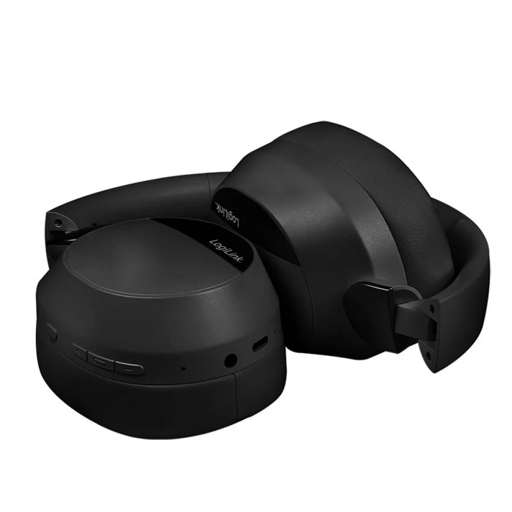 Kufje pa kabllo LogiLink BT0071 / Over-Ear / Bluetooth 6.0 / ANC / 40 mm / 15 orë / 3.5 mm AUX – Zezë 3