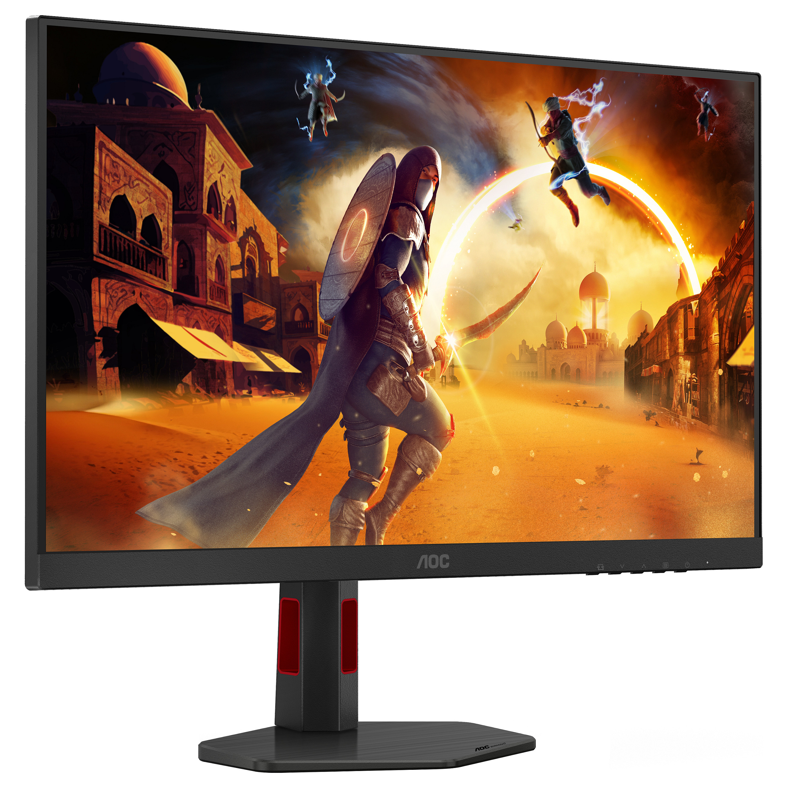 Monitor Gaming AOC 27G4ZR, 27", Full HD Fast IPS, 240Hz, 1ms, HDR10, HDMI + DisplayPort - Zezë/Kuqe 4