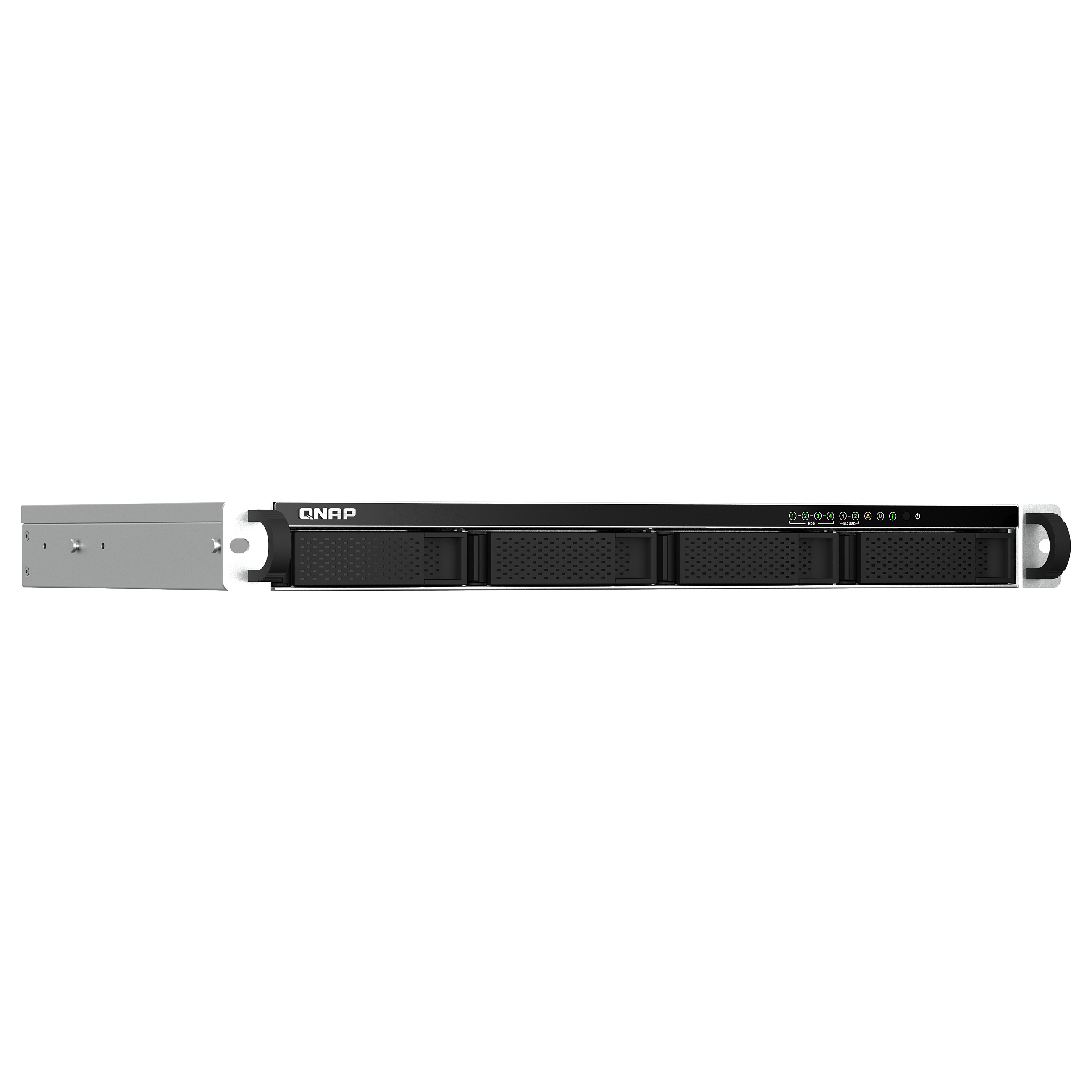 QNAP TS-464eU-8G 4-Bay Rackmount NAS Server – Intel Celeron N5095, 8GB DDR4, 2x 2.5GbE, 2x M.2 NVMe, SATA 6Gb/s 3