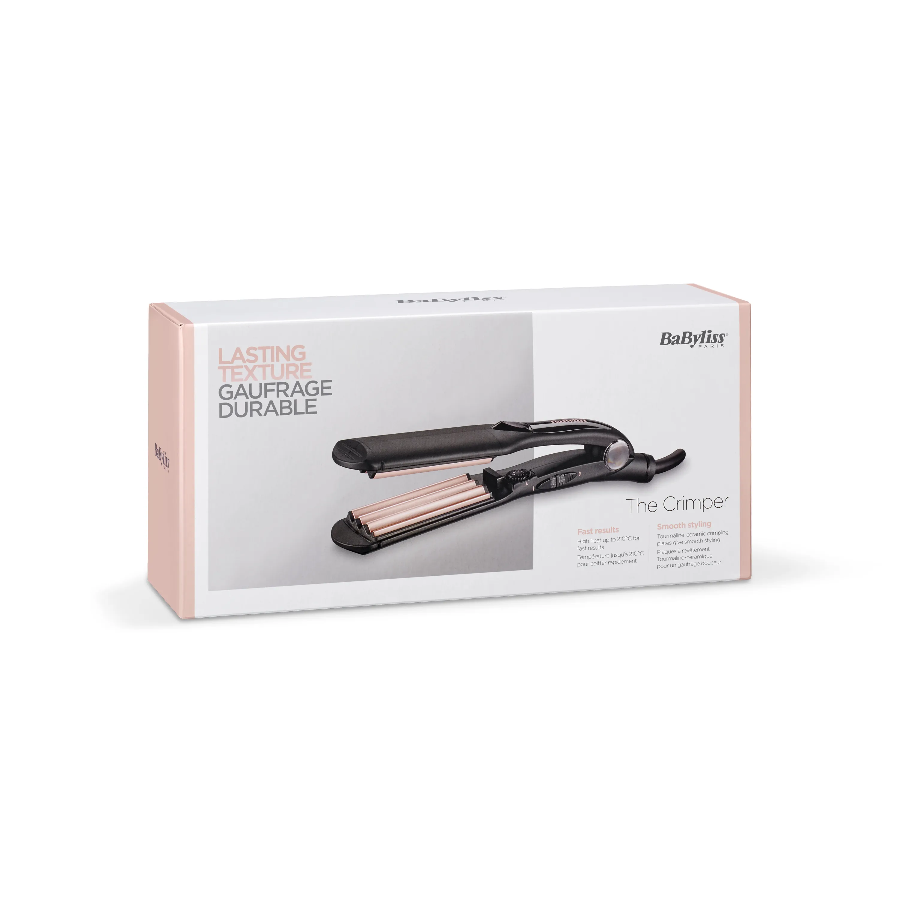 Stiluese për Flokë BaByliss The Crimper 2165CE / Tourmaline-Ceramic / 10 Temperatura / 210°C – Zezë/Rozë 3