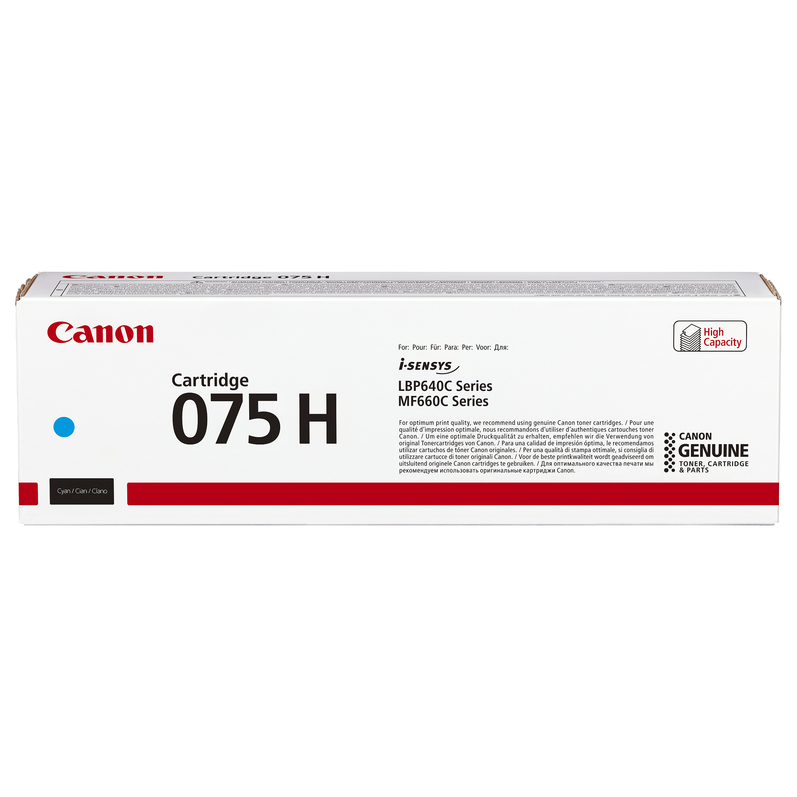 Toner Canon 075H, 2,500 faqe - Blu