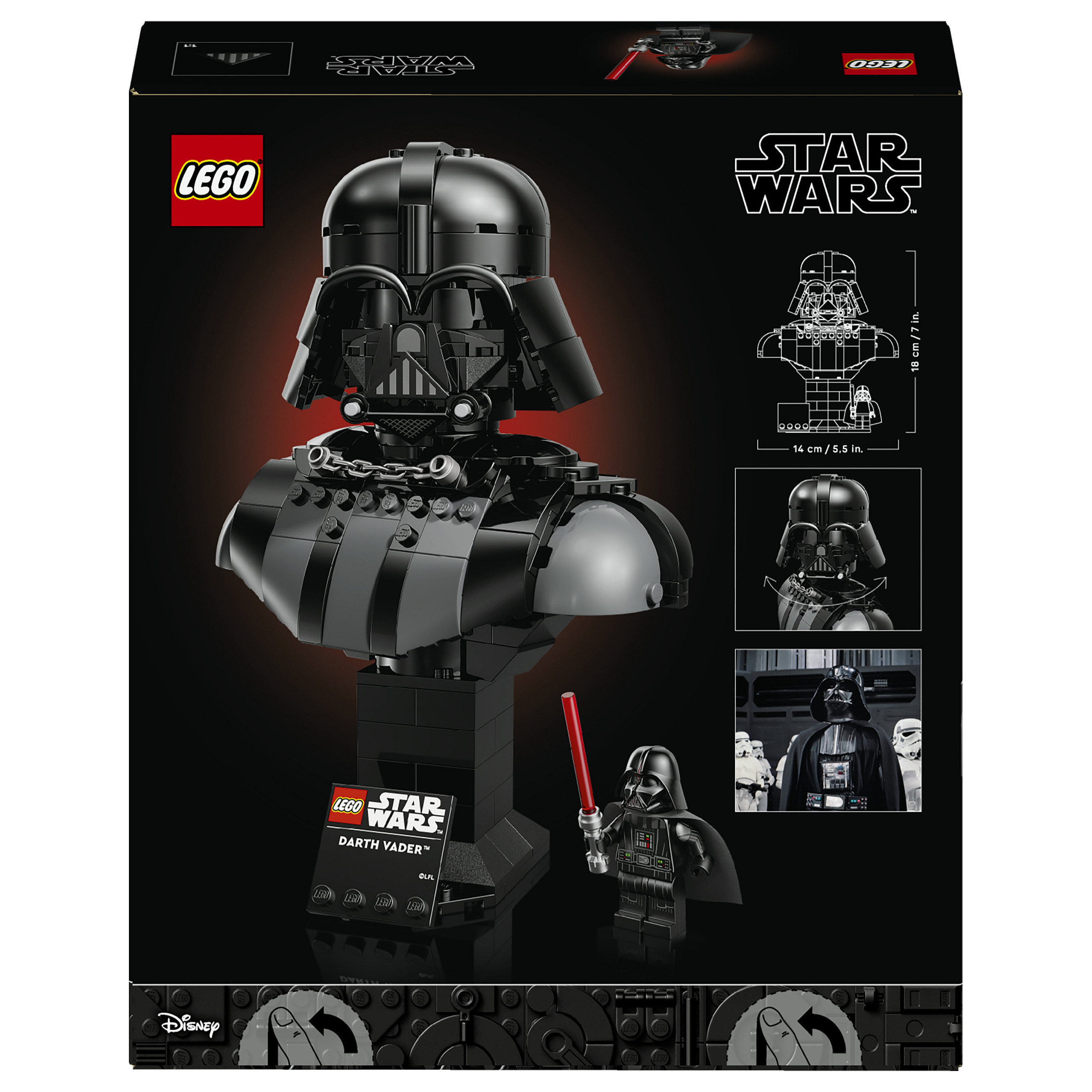 LEGO Star Wars Darth Vader Bust 75439 thumbnail 3
