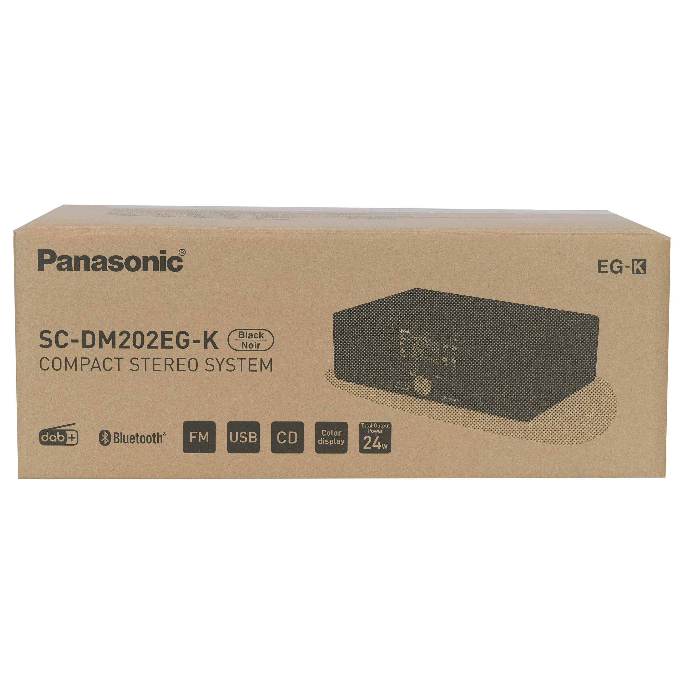 Sistem audio Panasonic SC-DM202EG-K, CD, DAB+ dhe FM, Bluetooth, 24 W - Zezë 8