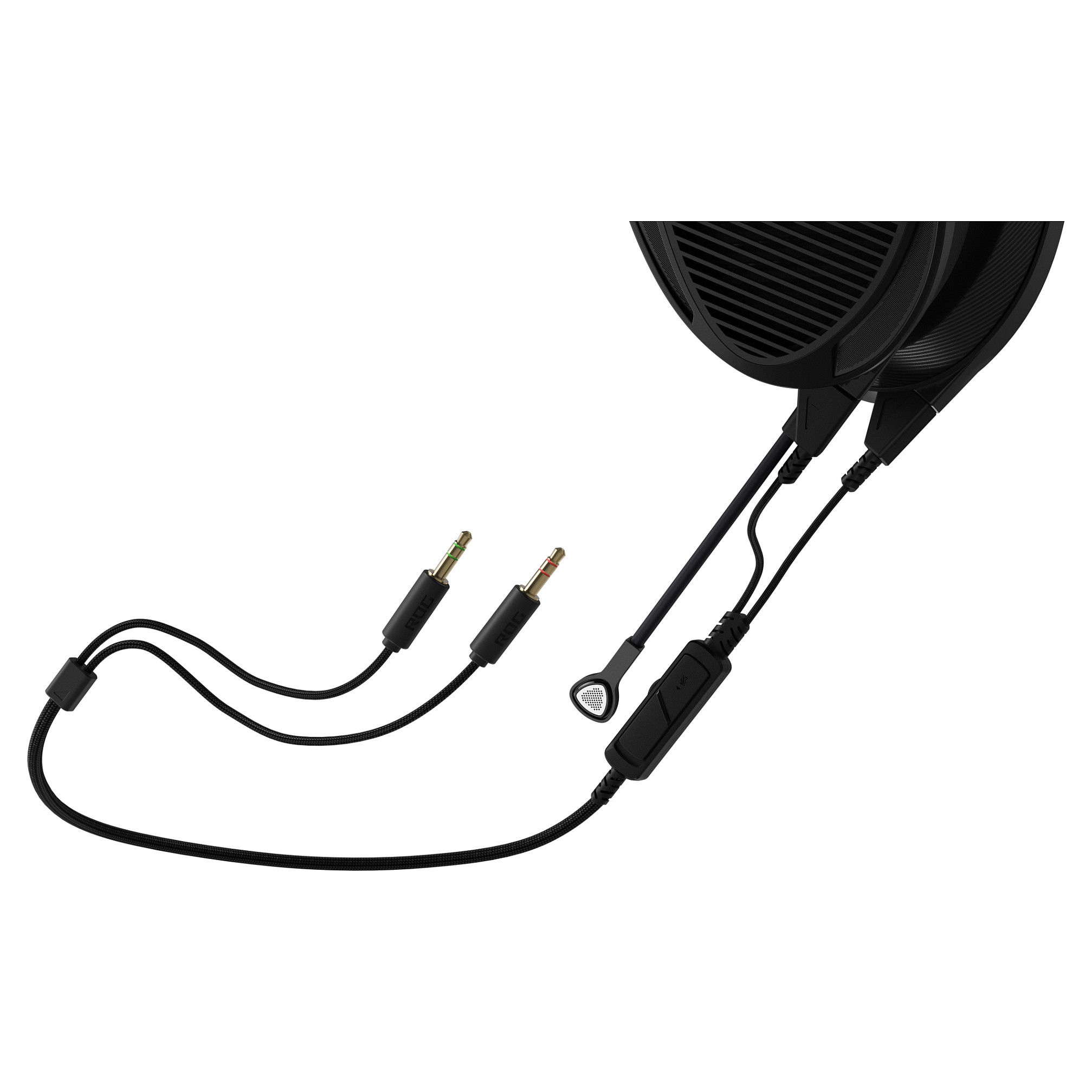 Kufje Gaming ASUS ROG Kithara / Wired / 3.5mm / 100mm / Planar Magnetic / Mikrofon - Zezë 7