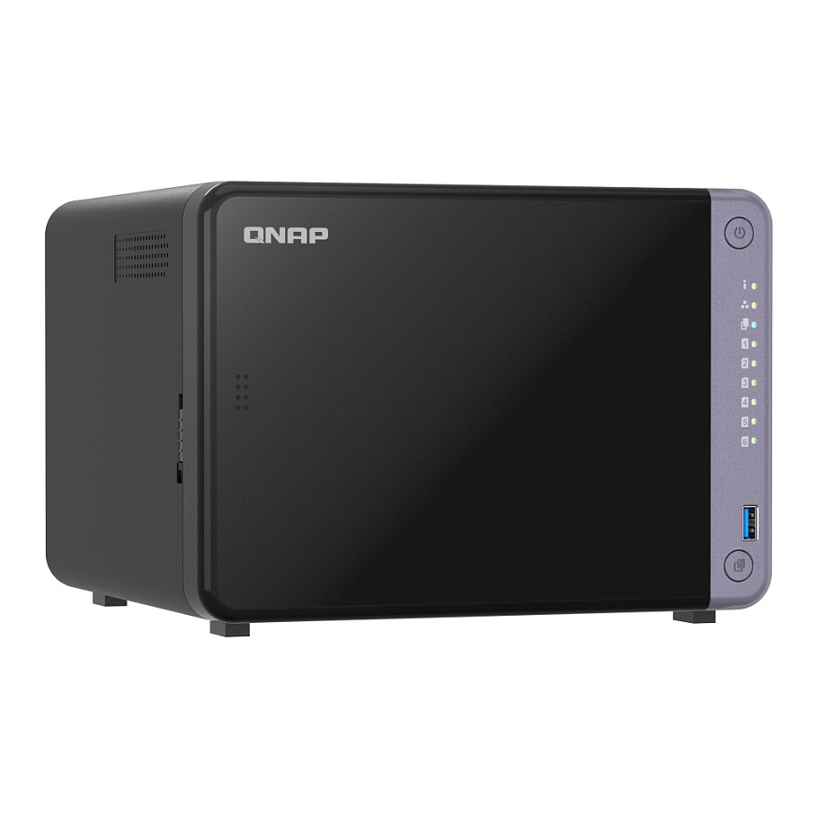QNAP TS-632X-4G 6-Bay Desktop NAS Server – AL524 Quad-Core 2.0GHz, 4GB DDR4, Dual 10GbE SFP+, Dual 2.5GbE 3