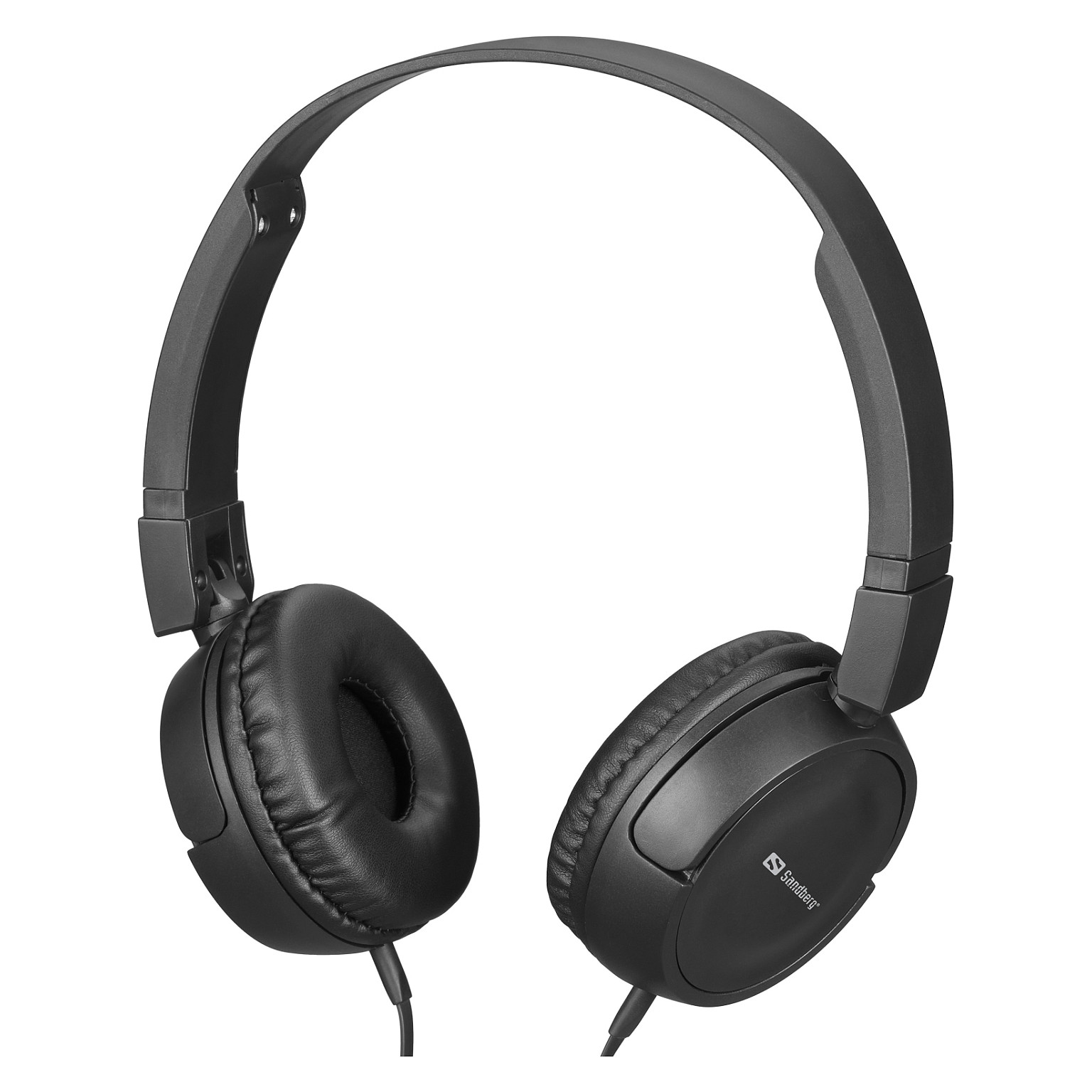Kufje me Kabllo Sandberg Saver MiniJack HeadPhoneTravel, 3.5mm MiniJack, 40mm - Zezë