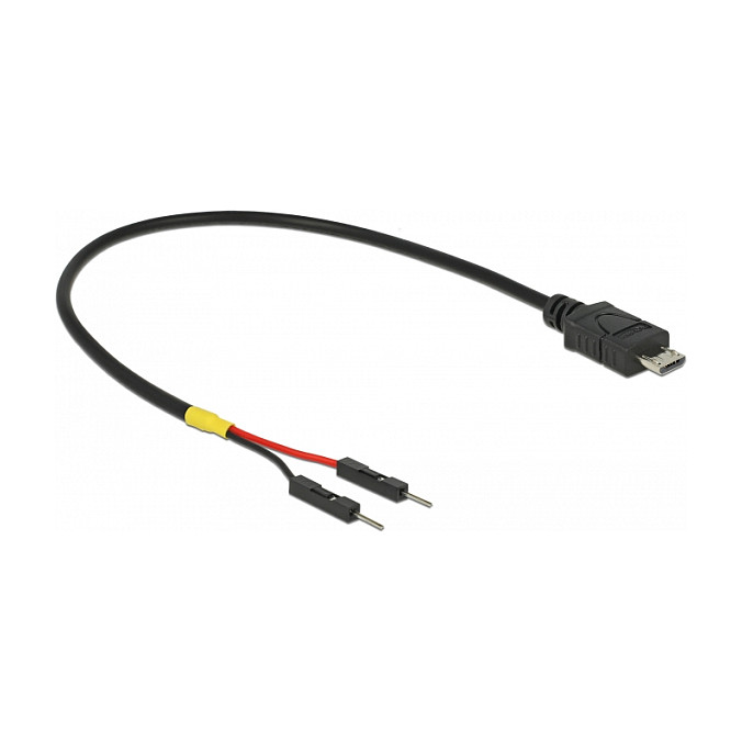 Kabllo USB DeLOCK 81516, USB 2.0 Micro-B Mashkull në A Femër EASY-USB, 0.2m - Zezë 3
