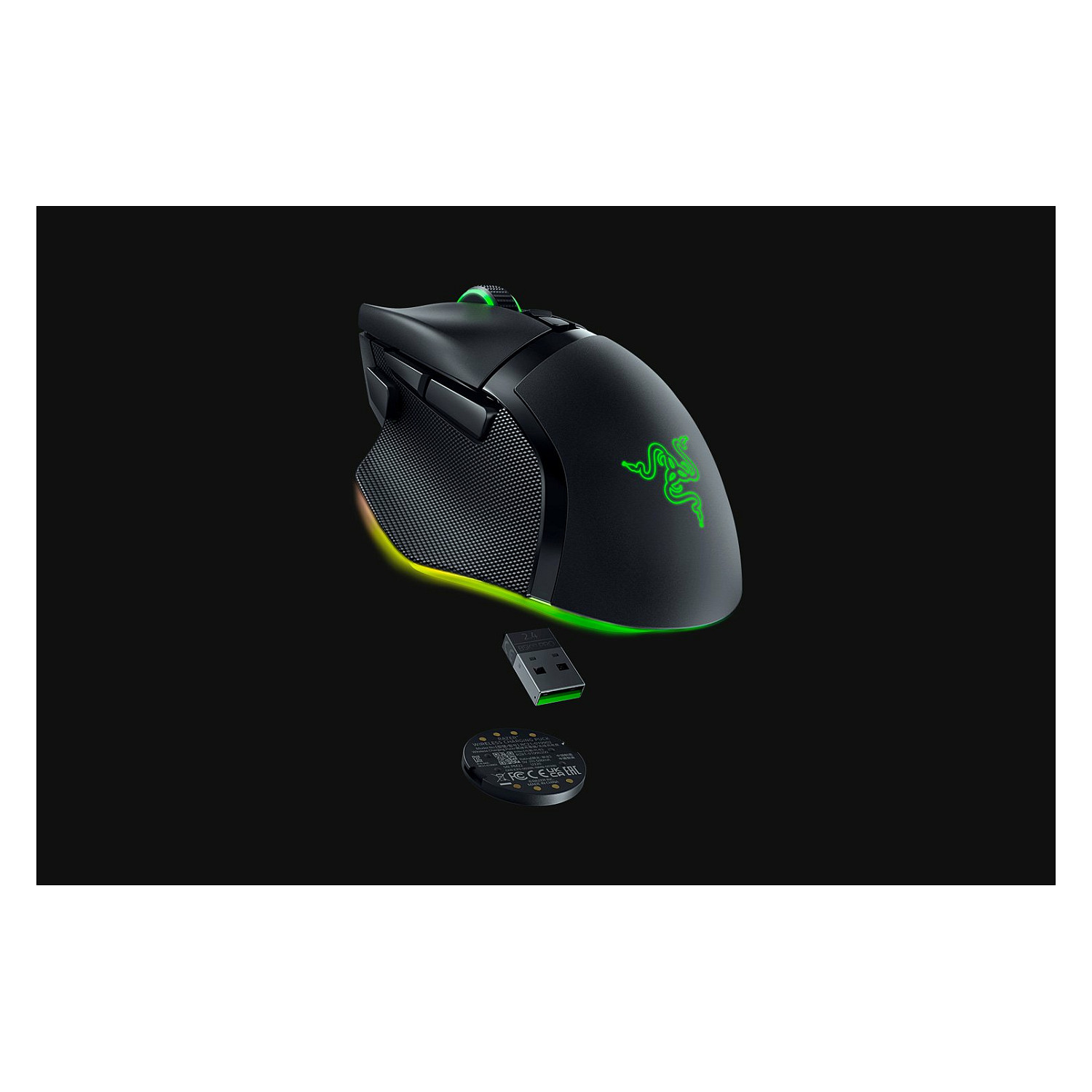 Modul Karikimi pa Kabllo Razer Wireless Charging Puck, për Basilisk V3 Pro, Cobra Pro, Naga V2 Pro – Zezë 8