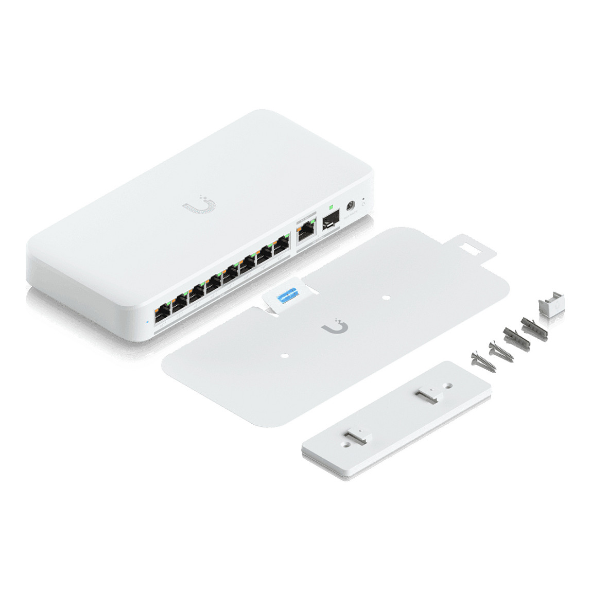 Ubiquiti, UniFi Flex 2.5G PoE (USW-Flex-2.5G-8-PoE), Switch, 8× 2.5GbE RJ-45 PoE++, 1× 10GbE RJ-45, 1× 10G SFP+, 60 Gbps, VLAN – Bardhë 7