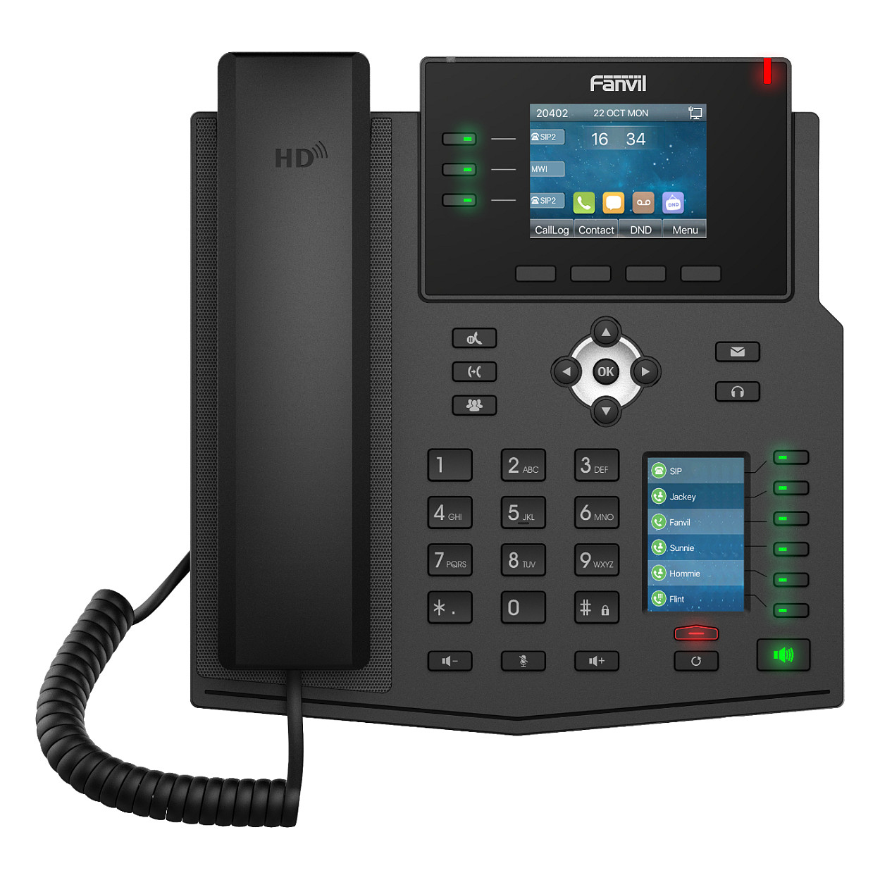 Telefon VoIP Fanvil X4U V2 / SIP / PoE - Zezë thumbnail 2
