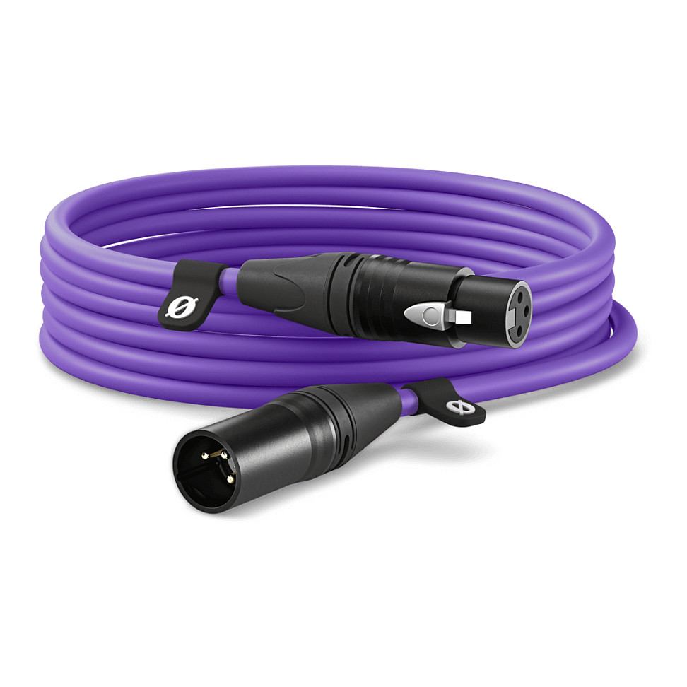 Kabllo RØDE XLR6M-PU, XLR Femër në XLR Mashkull, 6 m - Vjollcë