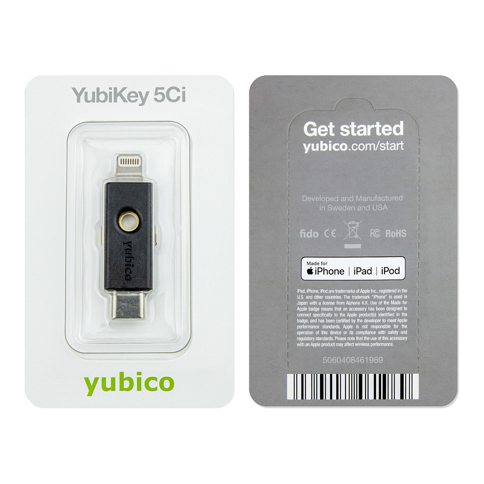 USB Flash Drive YubiKey 5Ci USB-C/lightning thumbnail 4