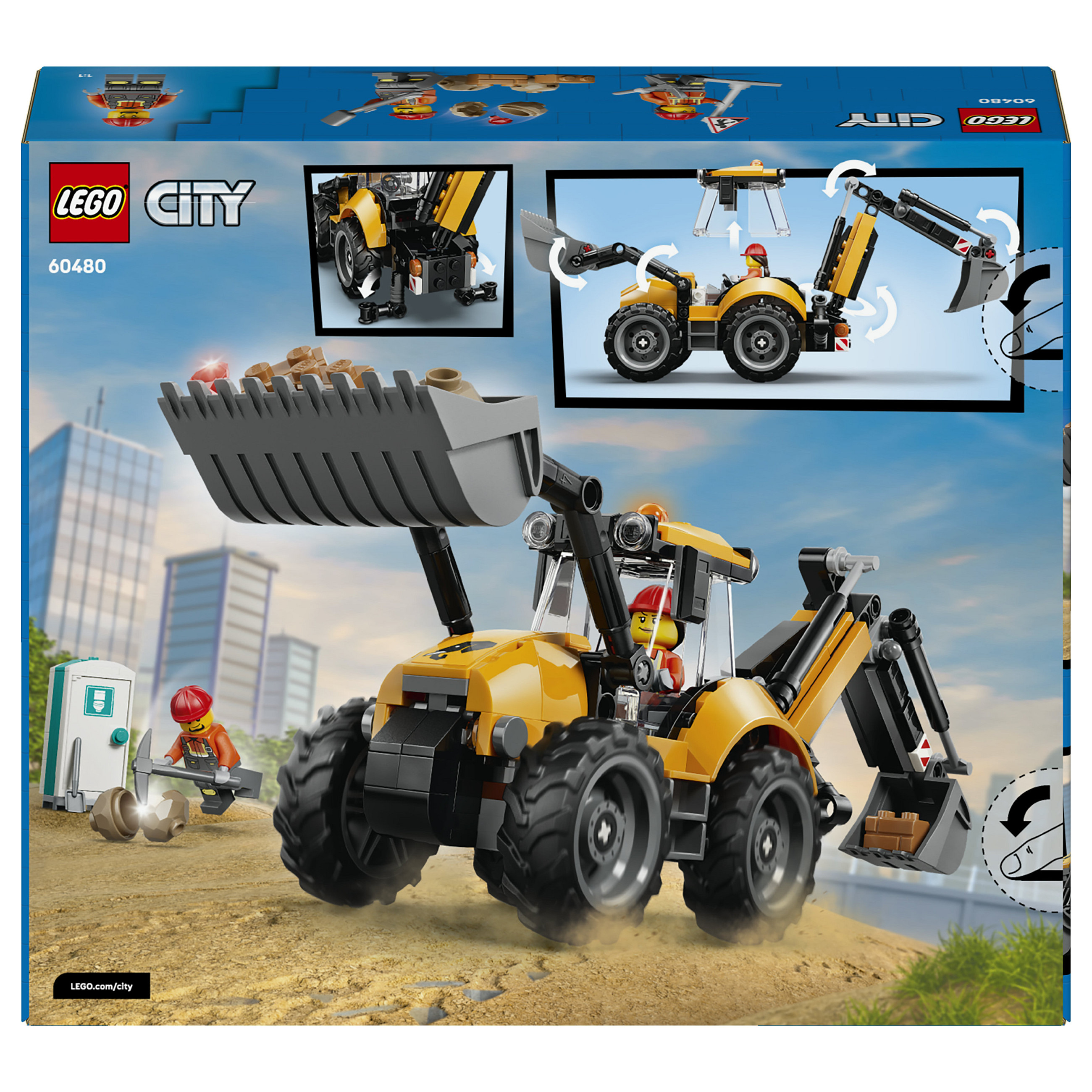 LEGO City Yellow Construction Loader 60483 thumbnail 6