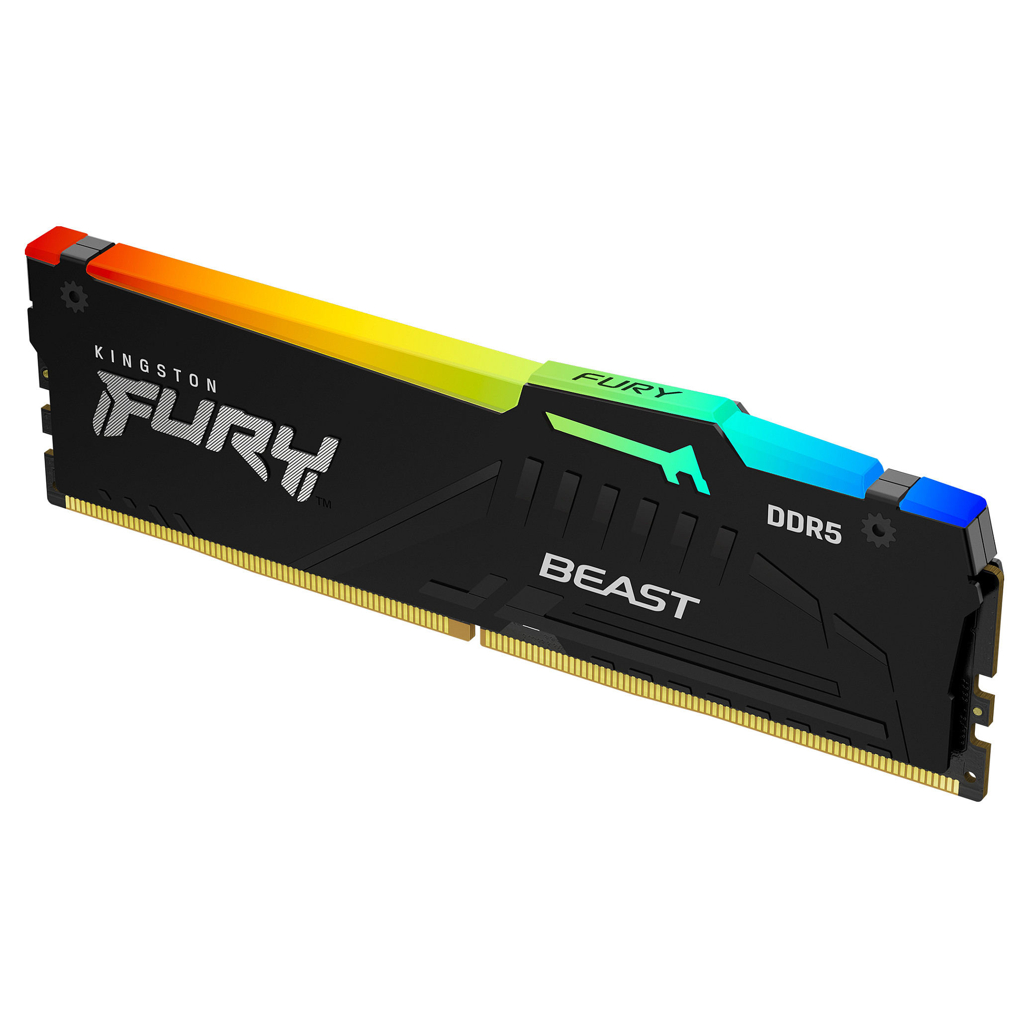 RAM Memorie DDR5 Kingston FURY Beast RGB, 8GB, 5200MHz, CL40, 288-pin, 1.25V - Zezë