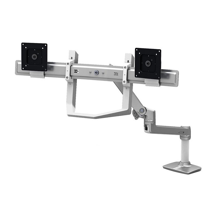 Mbajtëse për Monitor Ergotron CareFit Slim 2.0 C50-3510-0 , 1 Monitor , deri 27" , deri 14.5kg , karrocë me rrota , VESA 75x75 & 100x100 - Bardhë/Gri 5