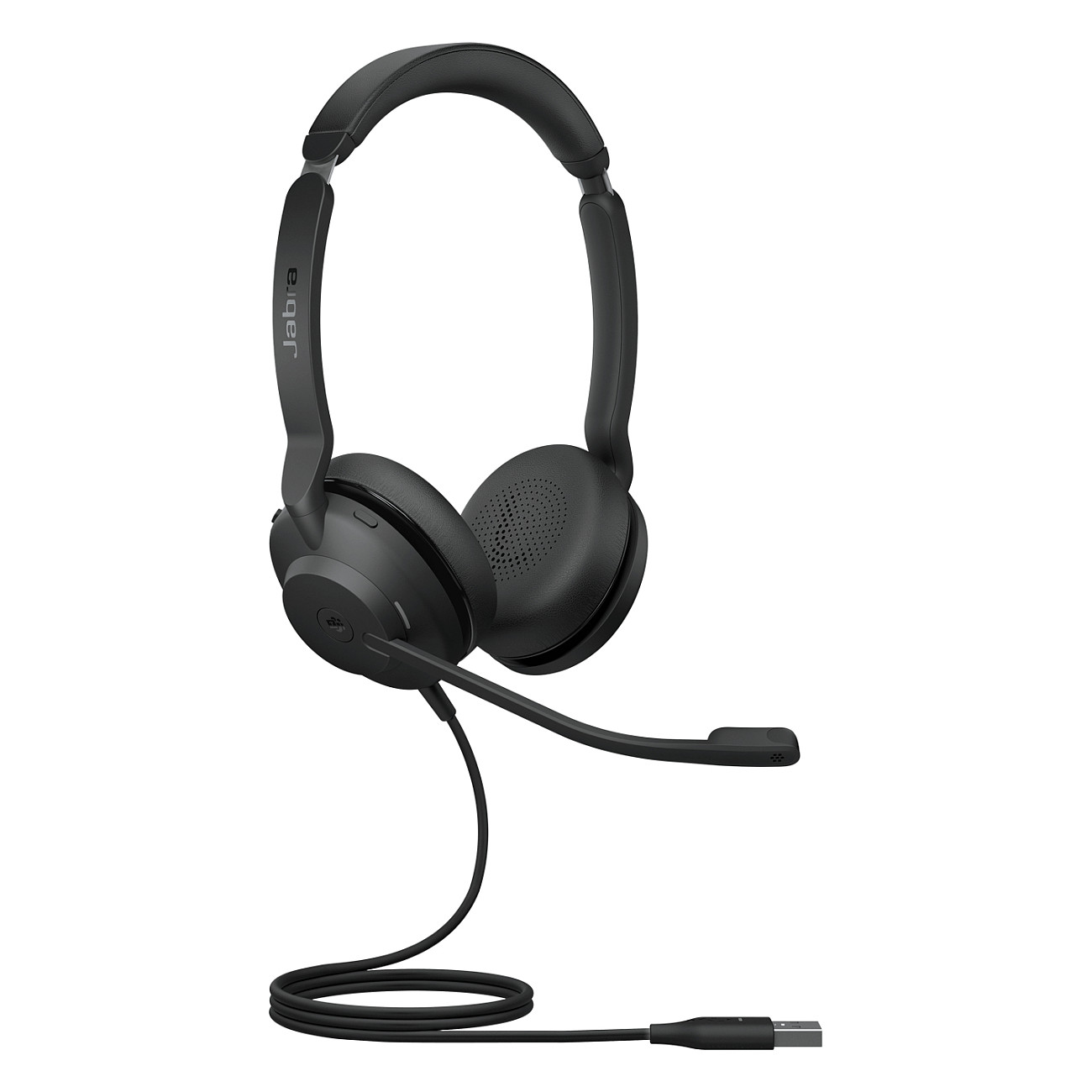 Kufje me kabllo Jabra Evolve2 30 MS / USB-A / Stereo / 28mm / Microsoft Teams / Mikrofon me reduktim të zhurmës - Zezë