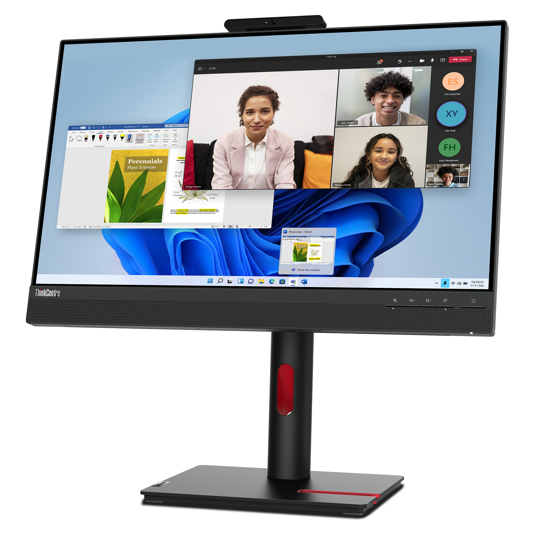 Monitor Lenovo ThinkCentre Tiny-in-One / 23.8"/ Full HD IPS / LED / 60Hz / 6ms / USB-B + USB-A + HDMI + DisplayPort - Zezë/Kuqe thumbnail 3