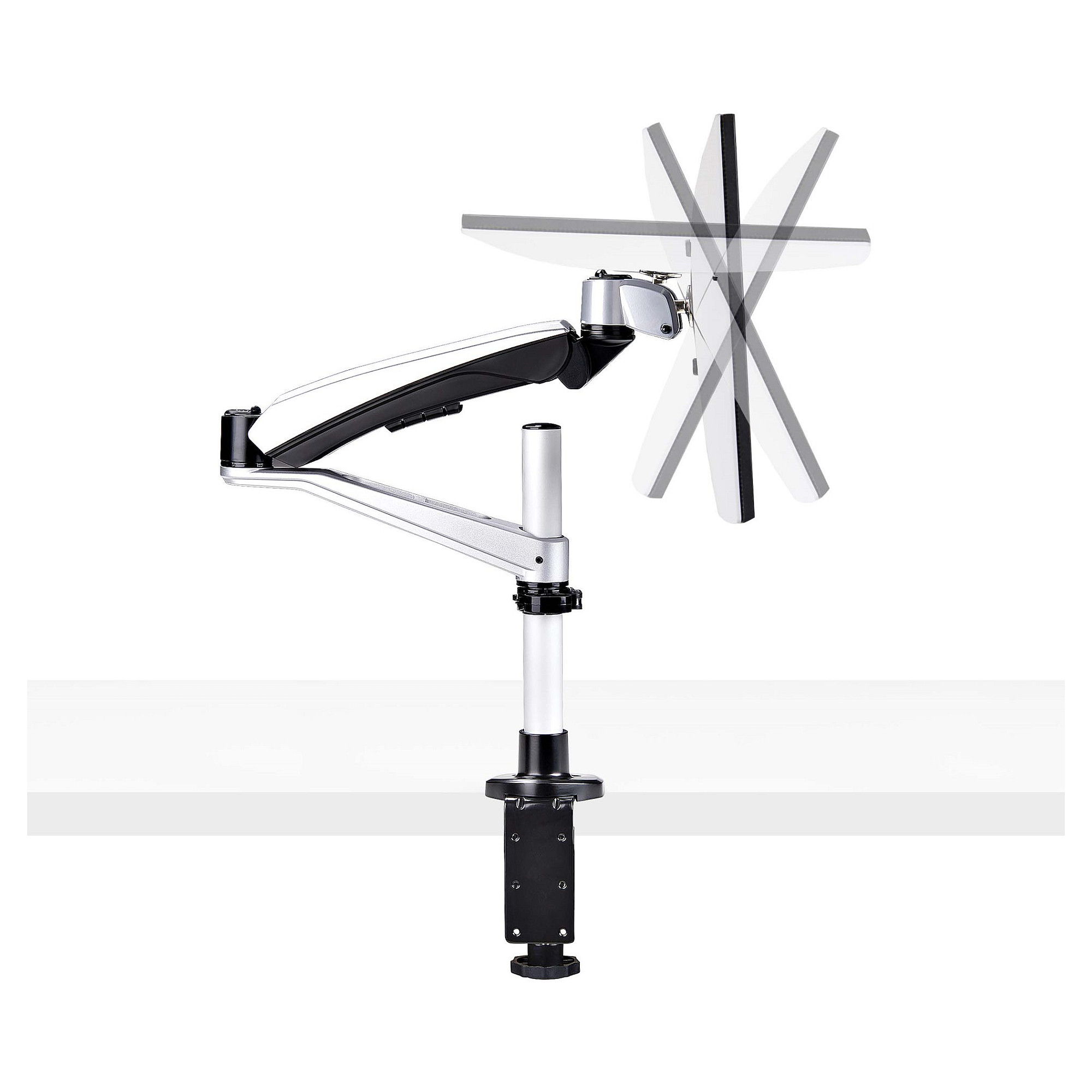 Mbajtëse për Monitor StarTech.com 1MP1ACG-MONITOR-ARM , 1 Monitor , 17–30" , deri 9kg , sustë mekanike , VESA 75x75 & 100x100 - Zezë 9