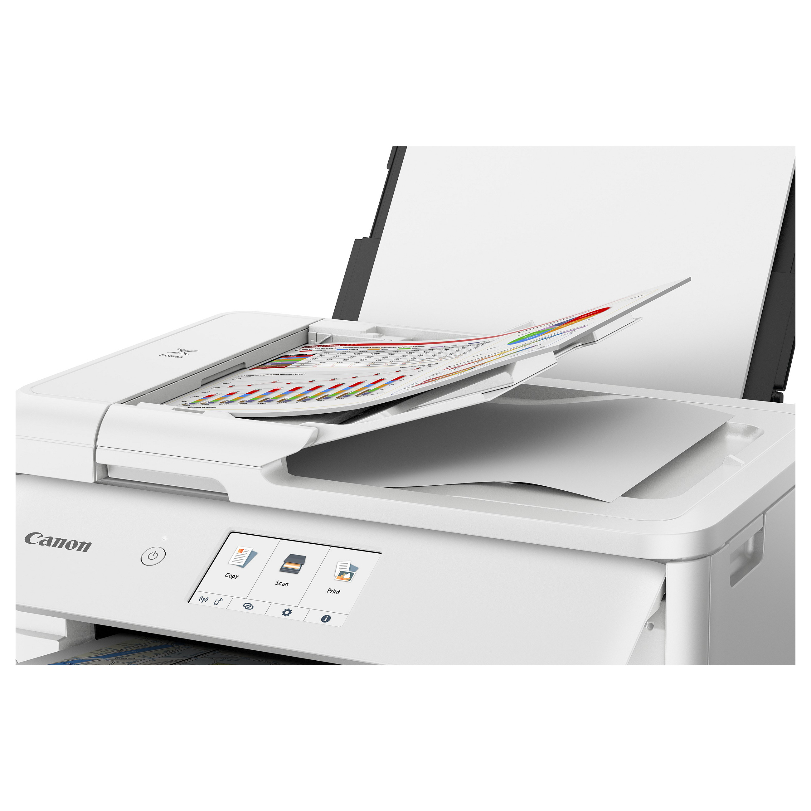 Printer Multifunksional T Canon PIXMA TS9551Ca WIFI Touch / 3in1 / A3 / 15ppm - Bardhë thumbnail 3