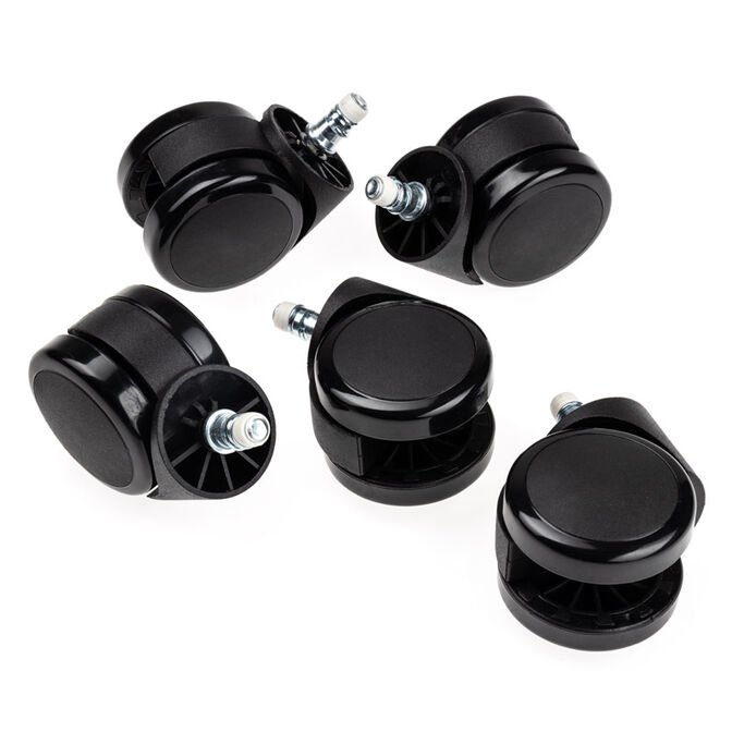 Rrota për Karrige Gaming noblechairs Hartbodenrollen V2, 60mm, Feststellfunktion Automatike, 5 copë - Zezë