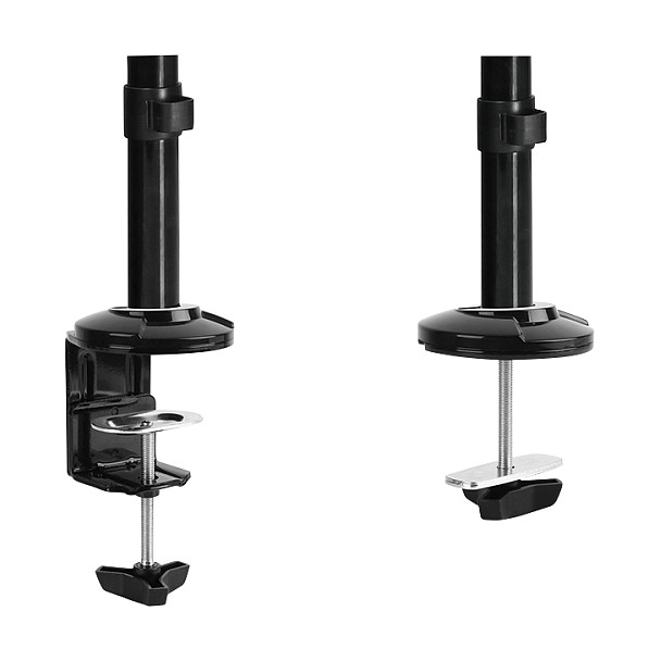 Mbajtëse për Monitor LogiLink BP0030, 13–27", Rregullim i Lartësisë, Mbajtëse për Tastierë, VESA 75 × 75 / 100 × 100 mm, Kapacitet 9 kg – Zezë 2