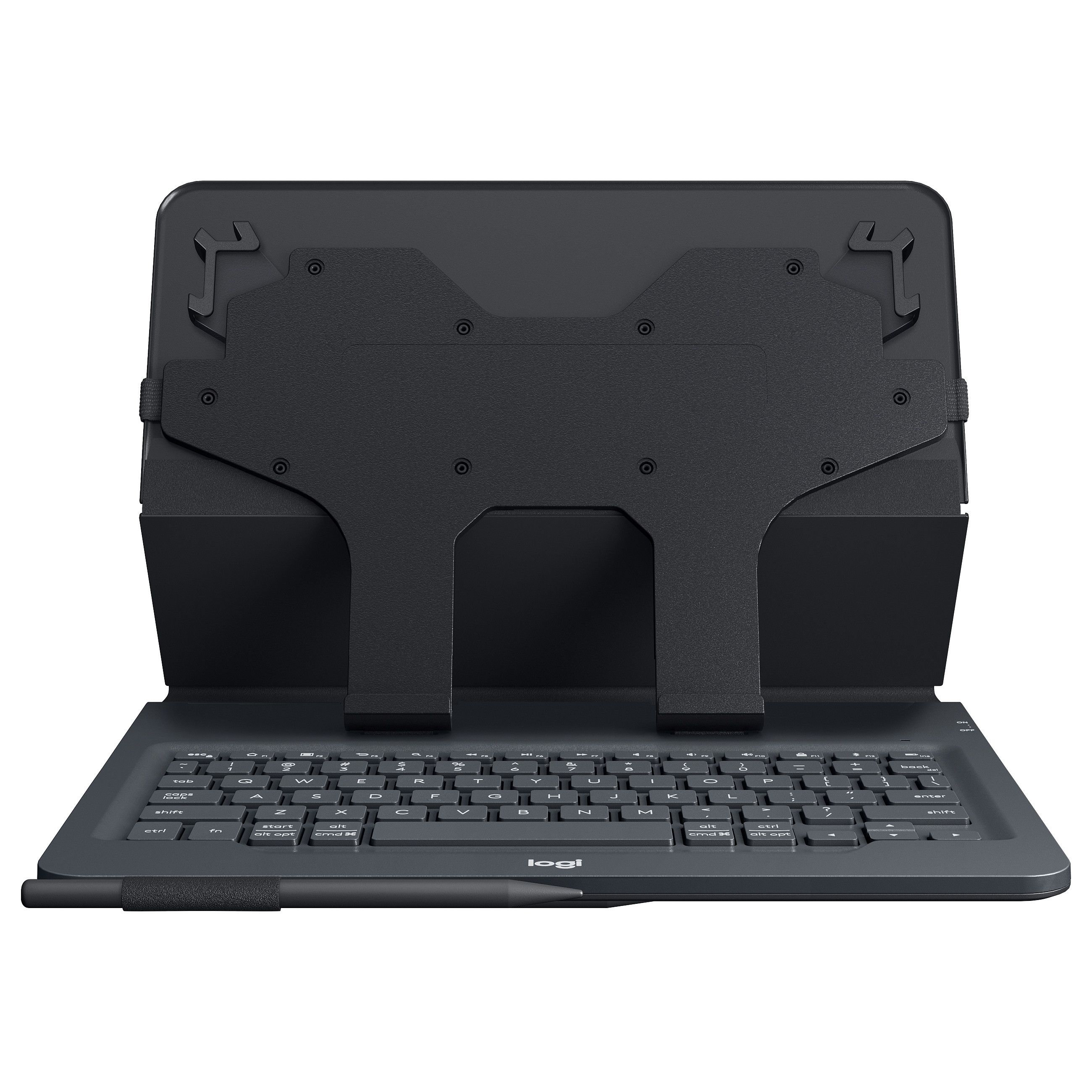 Tastierë për Tabletë Logitech Universal Folio / 9–10" / Bluetooth 3.0 / AZERTY (FR) / 78 Taste / 4-Pikësh Grip / Mbajtëse Stilolapsi – Zezë 10