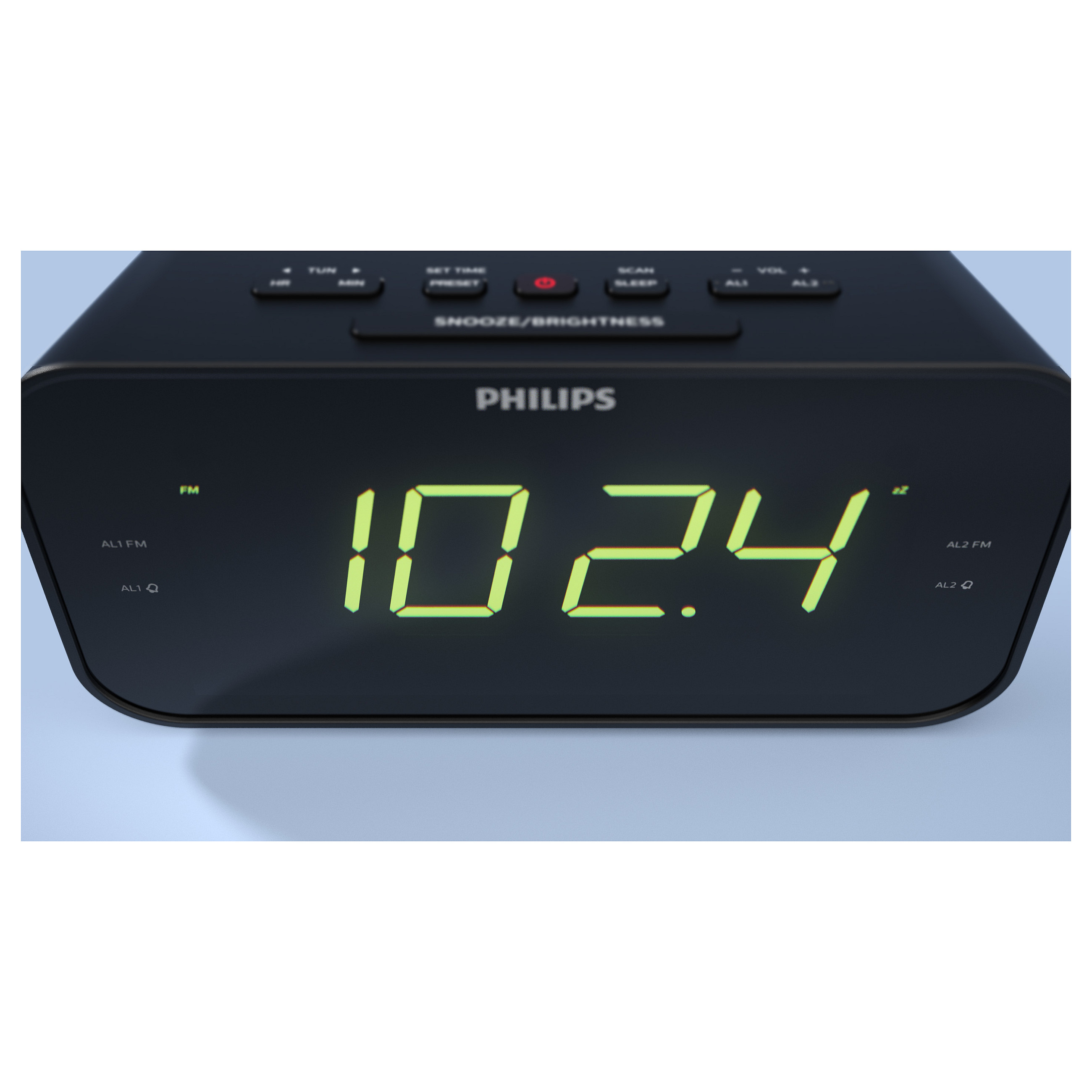 Radio me Orë Philips TAR3306/12, FM, Alarm i Dyfishtë, Ekran LED - Zezë 9