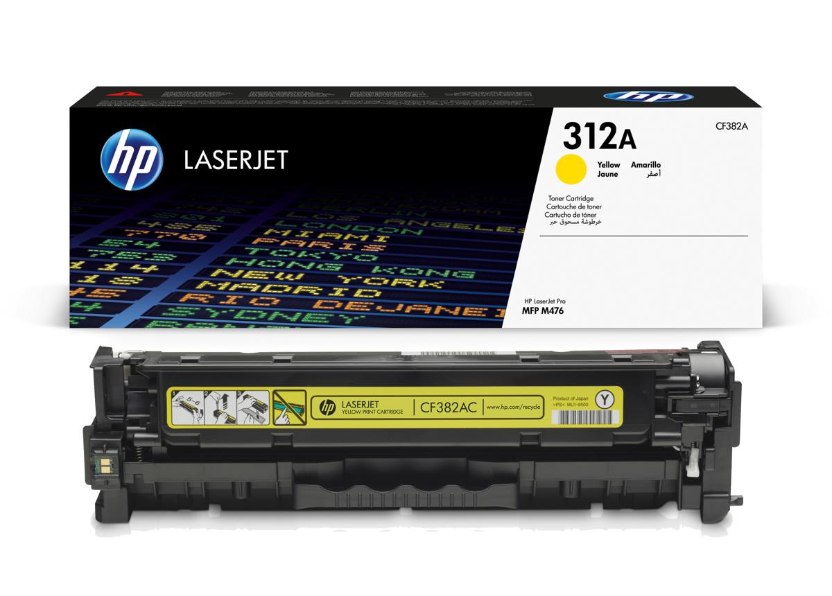 Toner HP 312A / CF382A / 2.700 faqe – Verdhë thumbnail 2