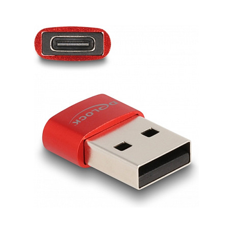 Adapter USB DELOCK 2.0 Type‑A Plug to Type‑C Socket - Kuqe