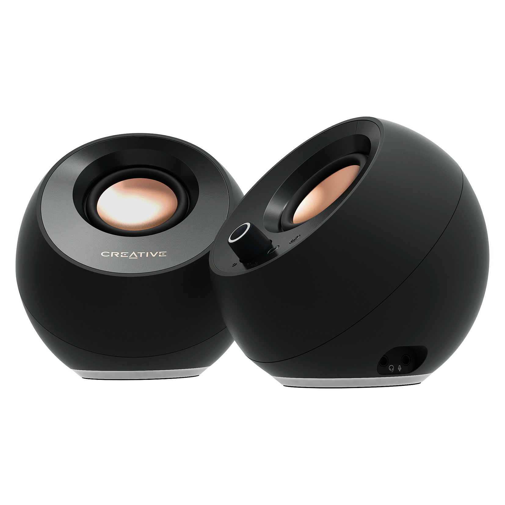 Altoparlantë Creative Labs Pebble Pro, 2.0, 10W RMS, Bluetooth 5.3, USB-C, AUX, RGB - Zezë 3